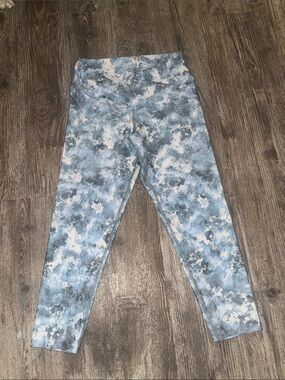 Evolution and Creation Blue Marble-Print Kids Leggings